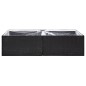 vidaXL Pflanzkübel Schwarz 157x80x40 cm Poly Rattan vidaXL Pflanzkübel Schwarz 157x80x40 cm Poly Rattan