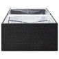 vidaXL Pflanzkübel Schwarz 157x80x40 cm Poly Rattan vidaXL Pflanzkübel Schwarz 157x80x40 cm Poly Rattan