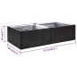 vidaXL Pflanzkübel Schwarz 157x80x40 cm Poly Rattan vidaXL Pflanzkübel Schwarz 157x80x40 cm Poly Rattan