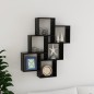 vidaXL Würfelregal Schwarz 78x15x93 cm Holzwerkstoff