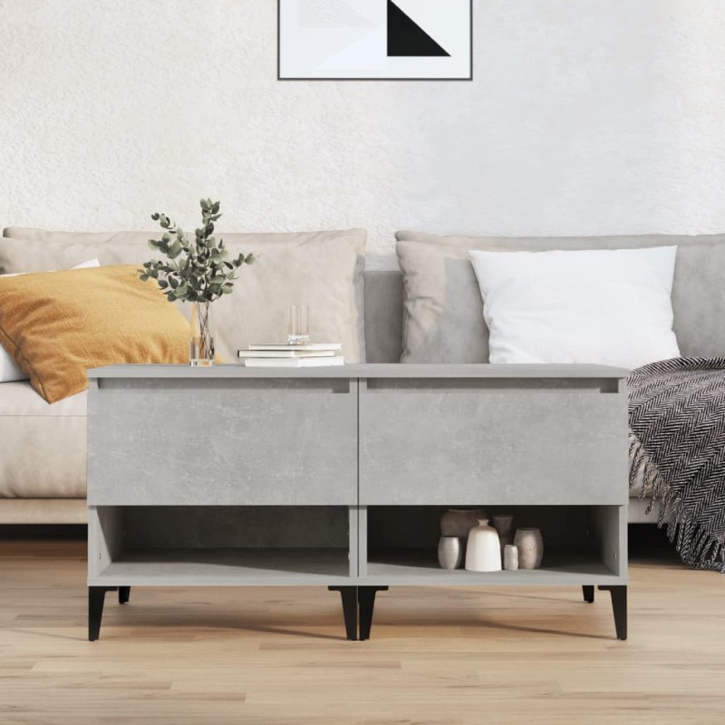 vidaXL Beistelltische 2 Stk. Betongrau 50x46x50 cm Holzwerkstoff vidaXL Beistelltische 2 Stk. Betongrau 50x46x50 cm Holzwerkstoff