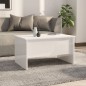 vidaXL Couchtisch Hochglanz-Weiß 80x50x42,5 cm Holzwerkstoff vidaXL Couchtisch Hochglanz-Weiß 80x50x42,5 cm Holzwerkstoff