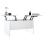 vidaXL Couchtisch Hochglanz-Weiß 80x50x42,5 cm Holzwerkstoff vidaXL Couchtisch Hochglanz-Weiß 80x50x42,5 cm Holzwerkstoff