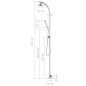 vidaXL Gartendusche 215 cm Aluminium vidaXL Gartendusche 215 cm Aluminium