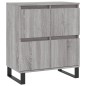 Sideboards 2 Stk. Grau Sonoma Holzwerkstoff Sideboards 2 Stk. Grau Sonoma Holzwerkstoff