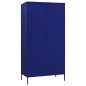 vidaXL Kleiderschrank Marineblau 90x50x180 cm Stahl vidaXL Kleiderschrank Marineblau 90x50x180 cm Stahl