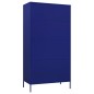 vidaXL Kleiderschrank Marineblau 90x50x180 cm Stahl vidaXL Kleiderschrank Marineblau 90x50x180 cm Stahl