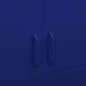 vidaXL Kleiderschrank Marineblau 90x50x180 cm Stahl vidaXL Kleiderschrank Marineblau 90x50x180 cm Stahl