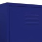 vidaXL Kleiderschrank Marineblau 90x50x180 cm Stahl vidaXL Kleiderschrank Marineblau 90x50x180 cm Stahl