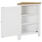 vidaXL Eckschrank 59x45x80 cm Massivholz Eiche vidaXL Eckschrank 59x45x80 cm Massivholz Eiche