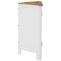 vidaXL Eckschrank 59x45x80 cm Massivholz Eiche vidaXL Eckschrank 59x45x80 cm Massivholz Eiche