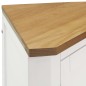 vidaXL Eckschrank 59x45x80 cm Massivholz Eiche vidaXL Eckschrank 59x45x80 cm Massivholz Eiche