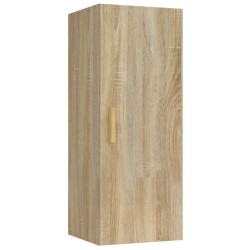 vidaXL Wandschrank Sonoma-Eiche 34,5x34x90 cm Holzwerkstoff