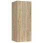 vidaXL Wandschrank Sonoma-Eiche 34,5x34x90 cm Holzwerkstoff vidaXL Wandschrank Sonoma-Eiche 34,5x34x90 cm Holzwerkstoff