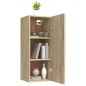 vidaXL Wandschrank Sonoma-Eiche 34,5x34x90 cm Holzwerkstoff vidaXL Wandschrank Sonoma-Eiche 34,5x34x90 cm Holzwerkstoff