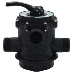 vidaXL Mehrwegeventil für Sandfilter 6-Wege-Ventil ABS 1,5" 