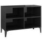 vidaXL TV-Schrank mit Metallbeinen Hochglanz-Schwarz 69,5x30x50cm vidaXL TV-Schrank mit Metallbeinen Hochglanz-Schwarz 69,5x30x50cm