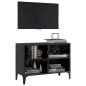 vidaXL TV-Schrank mit Metallbeinen Hochglanz-Schwarz 69,5x30x50cm vidaXL TV-Schrank mit Metallbeinen Hochglanz-Schwarz 69,5x30x50cm