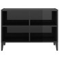 vidaXL TV-Schrank mit Metallbeinen Hochglanz-Schwarz 69,5x30x50cm vidaXL TV-Schrank mit Metallbeinen Hochglanz-Schwarz 69,5x30x50cm