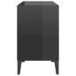 vidaXL TV-Schrank mit Metallbeinen Hochglanz-Schwarz 69,5x30x50cm vidaXL TV-Schrank mit Metallbeinen Hochglanz-Schwarz 69,5x30x50cm