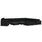 13-tlg. Garten-Lounge-Set mit Auflagen Poly Rattan Schwarz 13-tlg. Garten-Lounge-Set mit Auflagen Poly Rattan Schwarz