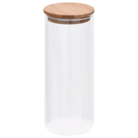 vidaXL Vorratsgläser mit Bambusdeckel 6 Stk. 1000 ml 