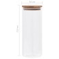 vidaXL Vorratsgläser mit Bambusdeckel 6 Stk. 1000 ml vidaXL Vorratsgläser mit Bambusdeckel 6 Stk. 1000 ml