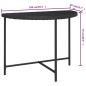 vidaXL Gartentisch Schwarz 100x50x75 cm Poly Rattan vidaXL Gartentisch Schwarz 100x50x75 cm Poly Rattan
