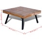 vidaXL Couchtisch Quadratisch Recyceltes Holz Teak vidaXL Couchtisch Quadratisch Recyceltes Holz Teak