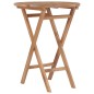 vidaXL Klappbarer Gartentisch 60 cm Teak Massivholz vidaXL Klappbarer Gartentisch 60 cm Teak Massivholz