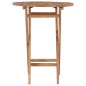 vidaXL Klappbarer Gartentisch 60 cm Teak Massivholz vidaXL Klappbarer Gartentisch 60 cm Teak Massivholz