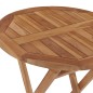 vidaXL Klappbarer Gartentisch 60 cm Teak Massivholz vidaXL Klappbarer Gartentisch 60 cm Teak Massivholz