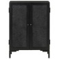 vidaXL Sideboard Schwarz 55x30x77 cm Massivholz Mango und Eisen vidaXL Sideboard Schwarz 55x30x77 cm Massivholz Mango und Eisen