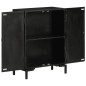 vidaXL Sideboard Schwarz 55x30x77 cm Massivholz Mango und Eisen vidaXL Sideboard Schwarz 55x30x77 cm Massivholz Mango und Eisen