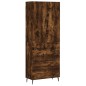 vidaXL Highboard Räuchereiche 69,5x34x180 cm Holzwerkstoff vidaXL Highboard Räuchereiche 69,5x34x180 cm Holzwerkstoff