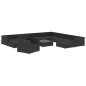 vidaXL 12-tlg. Garten-Lounge-Set mit Auflagen Poly Rattan Schwarz vidaXL 12-tlg. Garten-Lounge-Set mit Auflagen Poly Rattan Schwarz