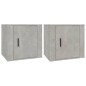vidaXL Nachttische 2 Stk. Betongrau 50x39x47 cm vidaXL Nachttische 2 Stk. Betongrau 50x39x47 cm