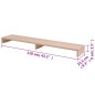 vidaXL TV-Schrank Holzwerkstoff 110x23,5x9 cm Beige vidaXL TV-Schrank Holzwerkstoff 110x23,5x9 cm Beige