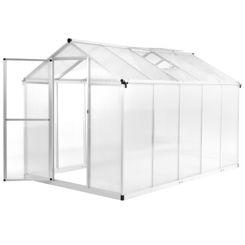 vidaXL Gewächshaus Aluminium 302x190x195 cm 11,19 m³ vidaXL Gewächshaus Aluminium 302x190x195 cm 11,19 m³