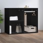 vidaXL Regal für Schminktisch Schwarz 80x40x65 cm Holzwerkstoff vidaXL Regal für Schminktisch Schwarz 80x40x65 cm Holzwerkstoff