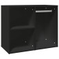 vidaXL Regal für Schminktisch Schwarz 80x40x65 cm Holzwerkstoff vidaXL Regal für Schminktisch Schwarz 80x40x65 cm Holzwerkstoff