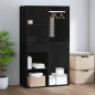 vidaXL Regal für Schminktisch Schwarz 80x40x65 cm Holzwerkstoff vidaXL Regal für Schminktisch Schwarz 80x40x65 cm Holzwerkstoff