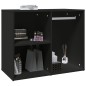 vidaXL Regal für Schminktisch Schwarz 80x40x65 cm Holzwerkstoff vidaXL Regal für Schminktisch Schwarz 80x40x65 cm Holzwerkstoff