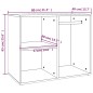 vidaXL Regal für Schminktisch Schwarz 80x40x65 cm Holzwerkstoff vidaXL Regal für Schminktisch Schwarz 80x40x65 cm Holzwerkstoff