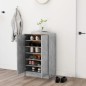 vidaXL Schuhschrank Betongrau 60x35x92 cm Holzwerkstoff vidaXL Schuhschrank Betongrau 60x35x92 cm Holzwerkstoff