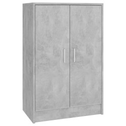 vidaXL Schuhschrank Betongrau 60x35x92 cm Holzwerkstoff