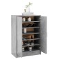 vidaXL Schuhschrank Betongrau 60x35x92 cm Holzwerkstoff vidaXL Schuhschrank Betongrau 60x35x92 cm Holzwerkstoff