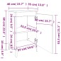 vidaXL Nachttische 2 Stk. Sonoma-Eiche 40x35x70 cm Holzwerkstoff vidaXL Nachttische 2 Stk. Sonoma-Eiche 40x35x70 cm Holzwerkstoff