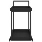 vidaXL Barwagen Schwarz 100x45x83 cm Poly Rattan vidaXL Barwagen Schwarz 100x45x83 cm Poly Rattan