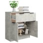 vidaXL Sideboard Betongrau 60x30x70 cm Holzwerkstoff vidaXL Sideboard Betongrau 60x30x70 cm Holzwerkstoff